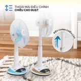  Quạt sạc tích điện để bàn AC&DC 16 inch FL416/416H 