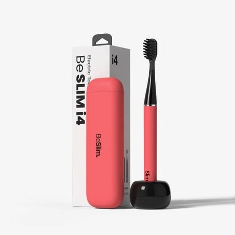Bàn chải điện Mipow (USA) i4 Ultra Slim Travel Case & Ceramic Holde CI900S-J-VER2 Red