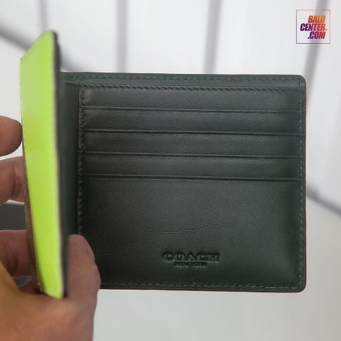 Neon coach deals wallet
