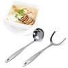 Bộ Vá, Sạn Inox Đặc- Họa Tiết Dập Nổi