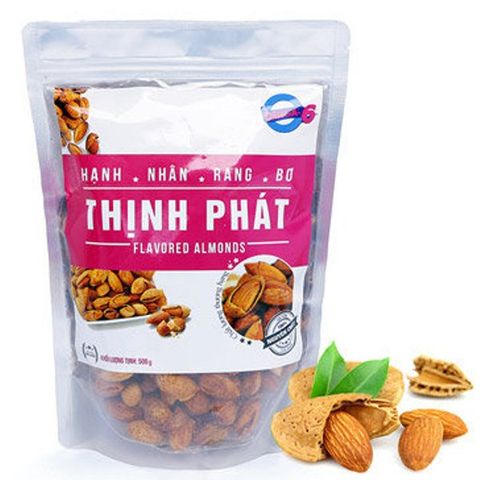 500Gr Hạnh Nhân Rang Bơ Còn Vỏ Thịnh Phát