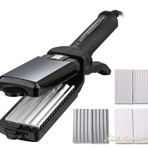 Máy Duỗi Bấm tóc đa năng chỉnh nhiệt 3 in 1 cao cấp