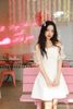  Đầm thiết kế xòe trắng trễ vai xinh xắn 