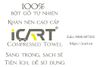  Khăn Nén Cao Cấp iCART sợi bông tự nhiên, không mùi 