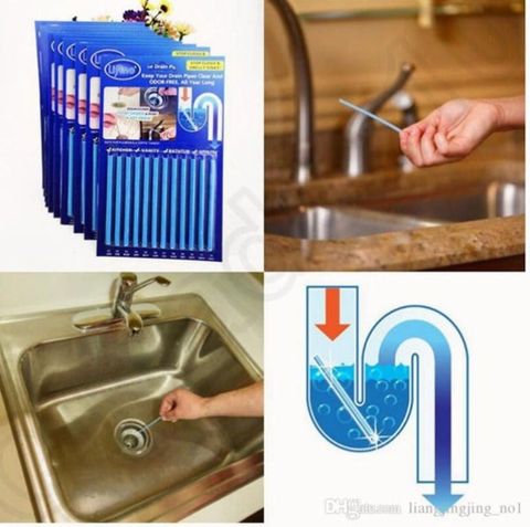 Que thông cống thông tắc Sani Sticks tiện dụng ( vỉ 12 que)