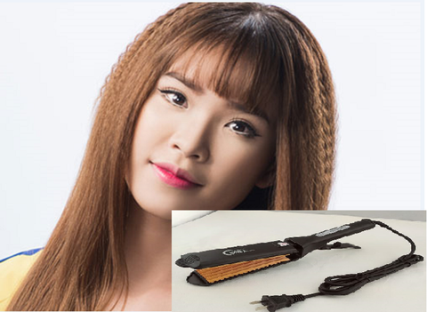 Máy bấm xù chỉnh nhiệt bản trung vàng đồng