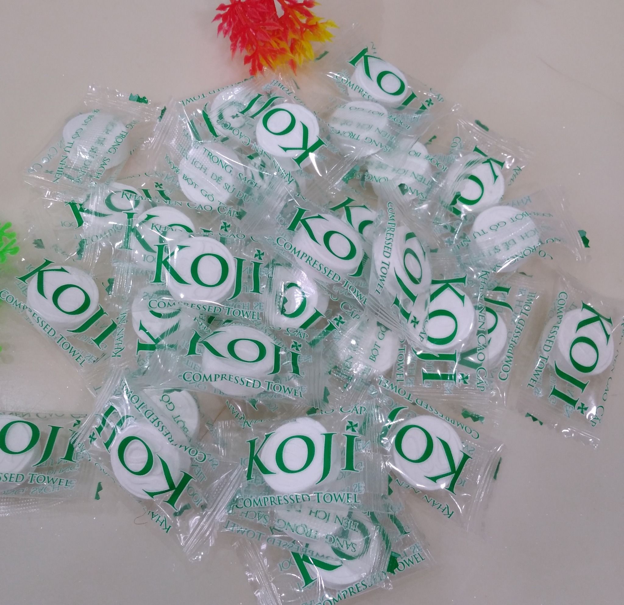  Khăn Nén Cao Cấp Koji bột gỗ tự nhiên 