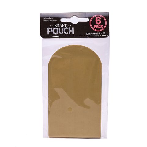 Túi Giấy Màu Nâu 125 X 70 mm 6 Cái