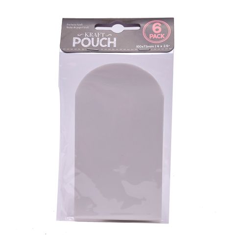 Túi Giấy Màu Trắng 125 X 70Mm 6 Cái