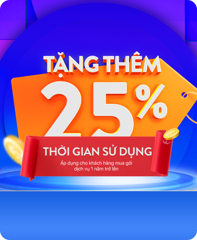 Tặng 25% thời gian sử dụng dịch vụ tại Haravan