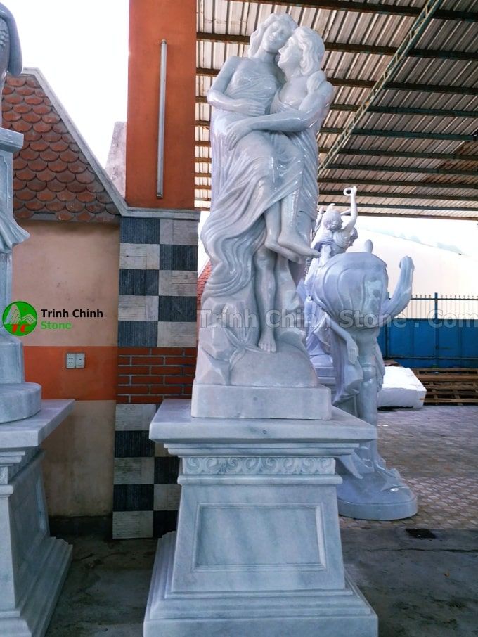 Tượng thần tình yêu bằng đá - Tượng 8 - Bộ 2