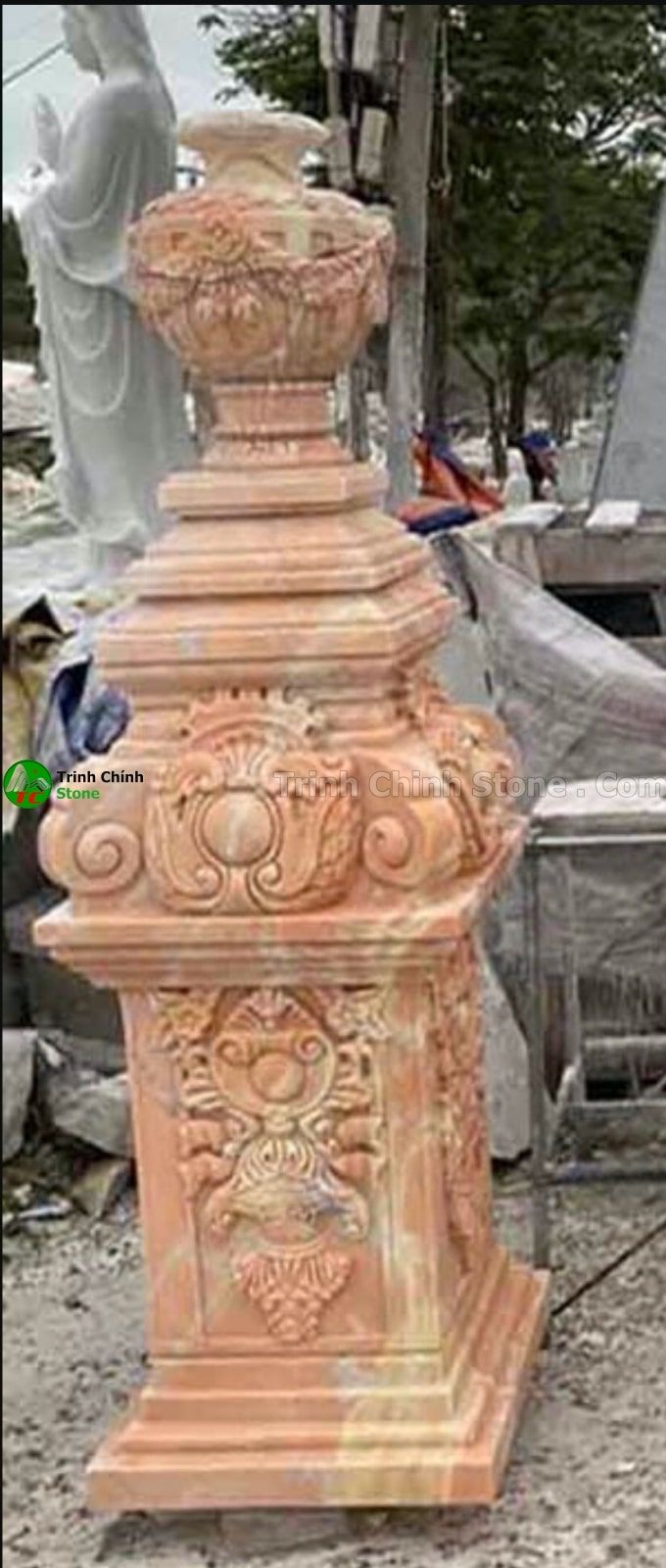 Cột đá - chân tảng đá 003