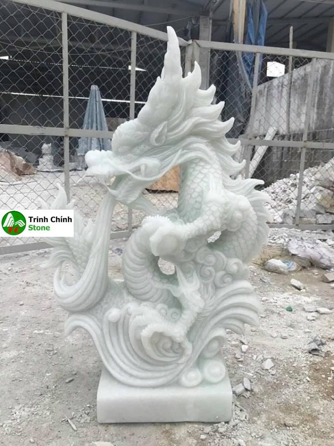tượng đá rồng phong thủy 009