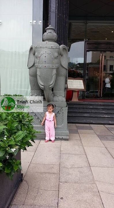 tượng đá voi phong thủy 001