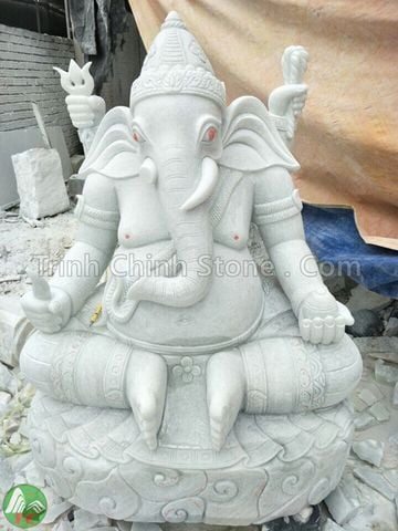 tượng đá thần voi ganesha