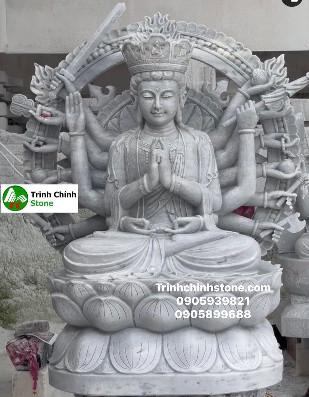 tượng đá phật thiên thủ thiên nhãn 001