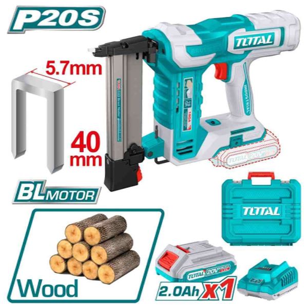 Máy Bắn Đinh U Không Chổi Than Dùng Pin 20V TCSNLI6008