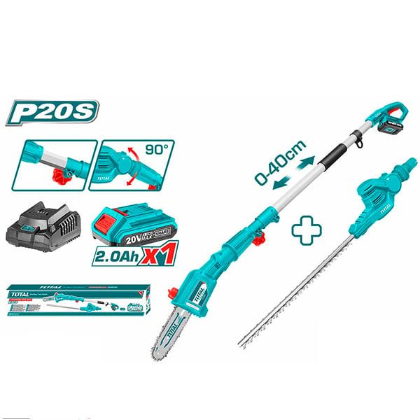 Bộ Combo Máy Cưa Cành TPSLI20081 Và Máy Cắt Hàng Rào TPHT2016012 Dùng Pin 20V TPTS201681