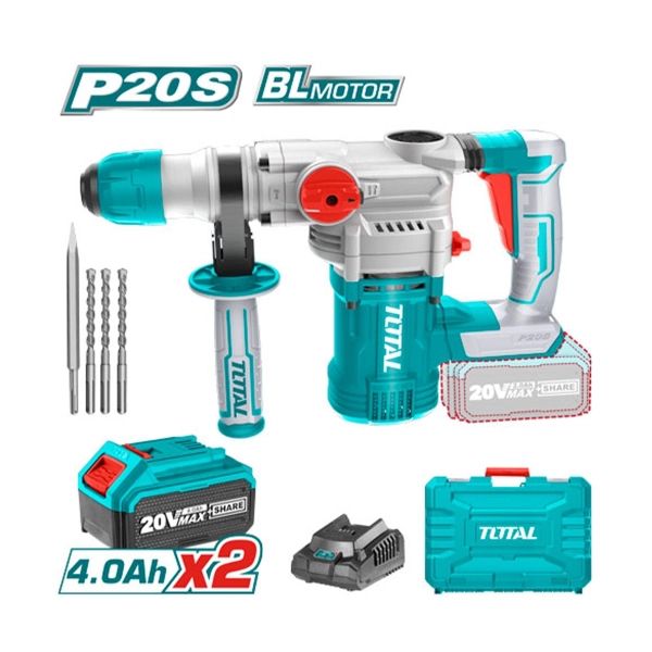 Máy Khoan Đục Dùng Pin Total 20V TRHLI202882 - hình ảnh sản phẩm thực tế 1