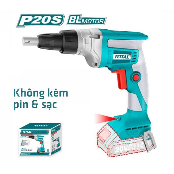 Máy Siết Vít Tường/Thạch Cao Dùng Pin Total 20V (Không Kèm Pin & Sạc) TDSLI2042006 - hình ảnh sản phẩm thực tế 2