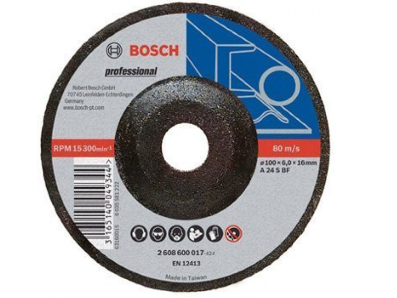 Đá mài sắt BOSCH (100X6X16MM) / 2608600017