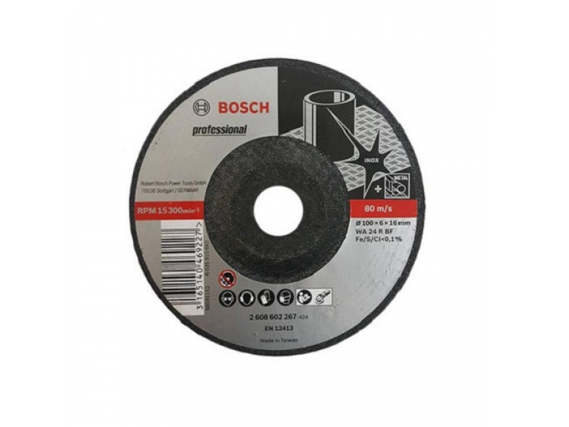 Đá mài inox BOSCH (100X6X16MM / 2608602267