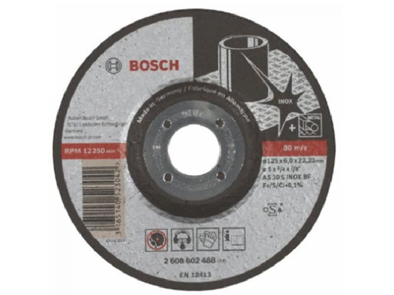Đá mài inox BOSCH (125X6X22.2MM) / 2608602488