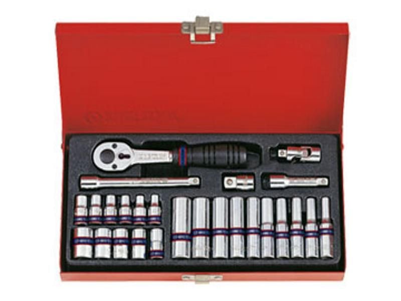 1/4'' Bộ tuýp 26 chi tiết hệ inch Kingtony 2526SR