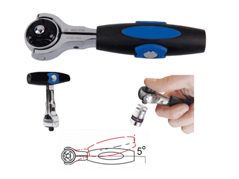 1/4" Cần Siết Tự Động Lắc Léo Kingtony 2752-45G