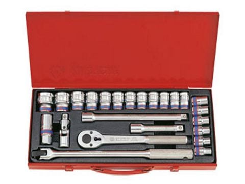 1/2'' Bộ tuýp 24 chi tiết hệ mét Kingtony  4532MR