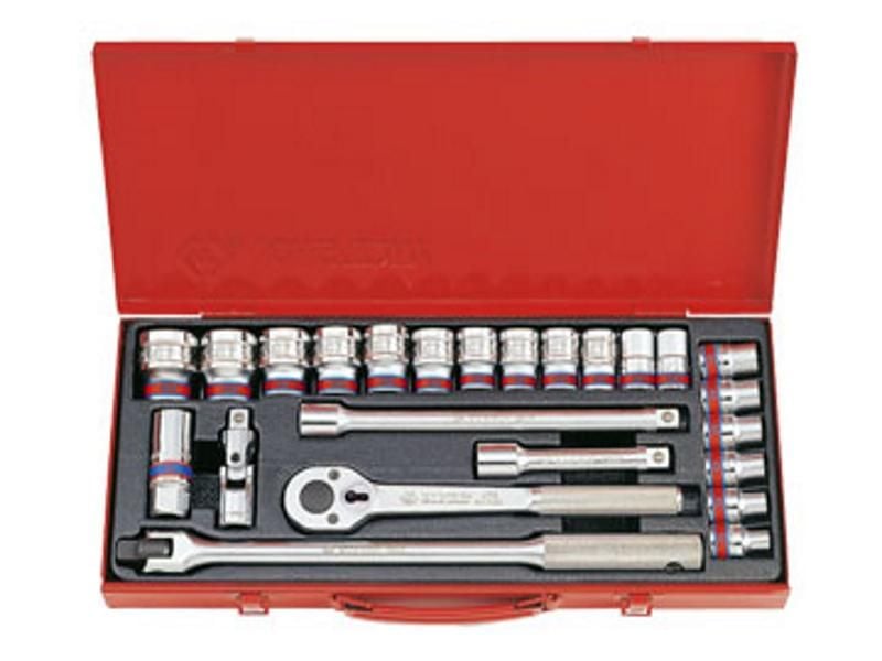 1/2'' Bộ tuýp 24 chi tiết hệ inch Kingtony 4032SR