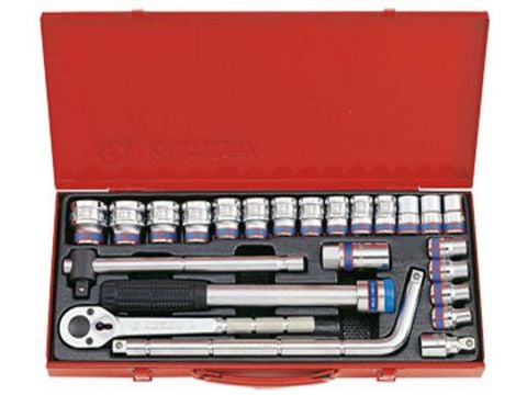 1/2'' Bộ tuýp 24 chi tiết hệ mét Kingtony  4533MR