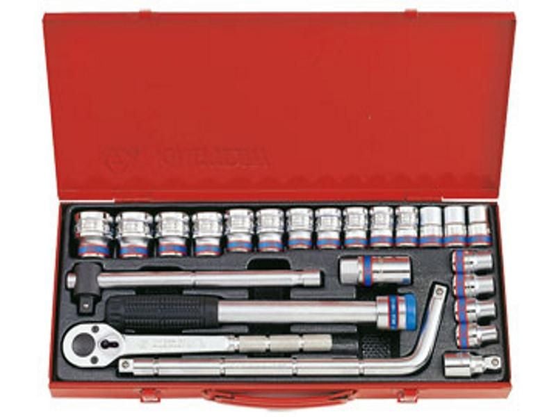 1/2'' Bộ tuýp 24 chi tiết hệ mét Kingtony  4533MR