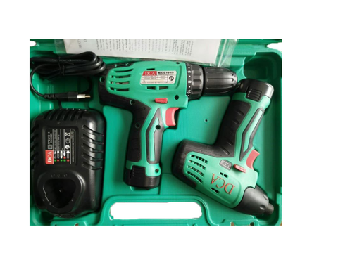 Bộ Combo Máy Khoan và Máy Siết Vít Dùng Pin DCA ADKIT01E