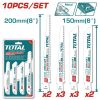 Ảnh thu nhỏ Bộ 10 Lưỡi Cưa Kiếm Cắt Gỗ Có Đinh và Kim Loại Total TRSB1001 1