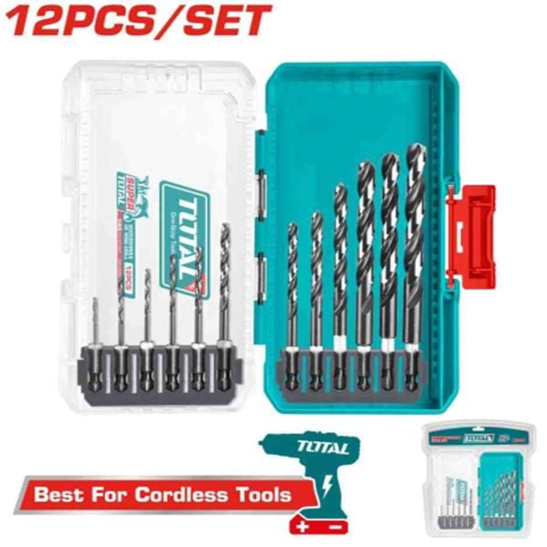 Bộ 12 Mũi Khoan Sắt HSS Chuôi Lục Giác Total TACSDL11206 - hình ảnh sản phẩm thực tế 1