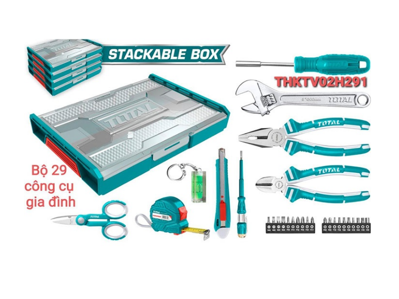Bộ 29 công cụ gia dụng TOTAL THKTV02H291