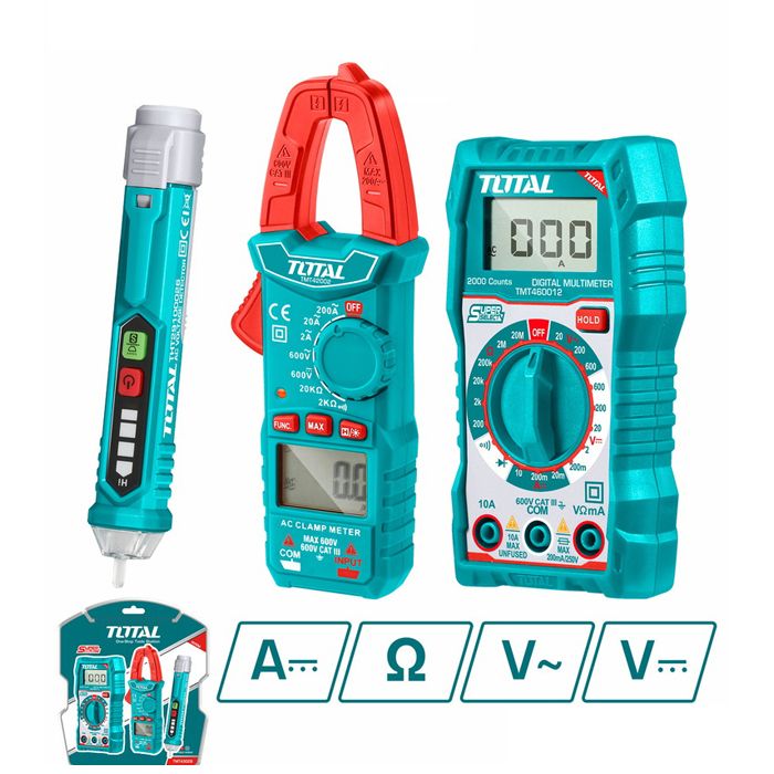 Bộ 3 Dụng Cụ Kiểm Tra Dòng Điện Total TMT43028 - hình ảnh sản phẩm thực tế 1