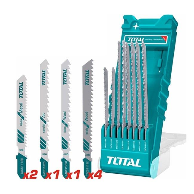 Bộ 8 Lưỡi Cưa Lọng Nhôm, Gỗ và Kim Loại Total TACSD7386 - hình ảnh sản phẩm thực tế 1