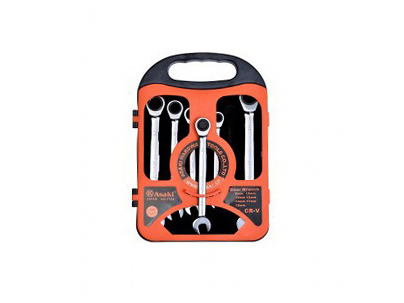 Bộ Cờ Lê Vòng Miệng 2 Chiều 7 Chi Tiết Asaki AK-7732 - hình ảnh sản phẩm thực tế 1
