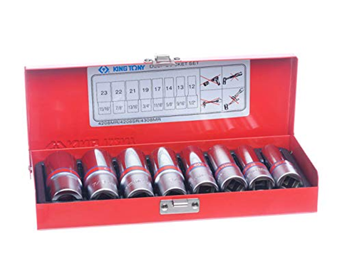 Bộ Đầu Tuýp Bông Hệ Inch 1/2" 8 Chi Tiết Kingtony 4208SR