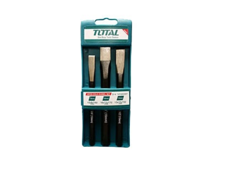 Bộ 3 đục dẹp nhọn TOTAL   THT42K0301