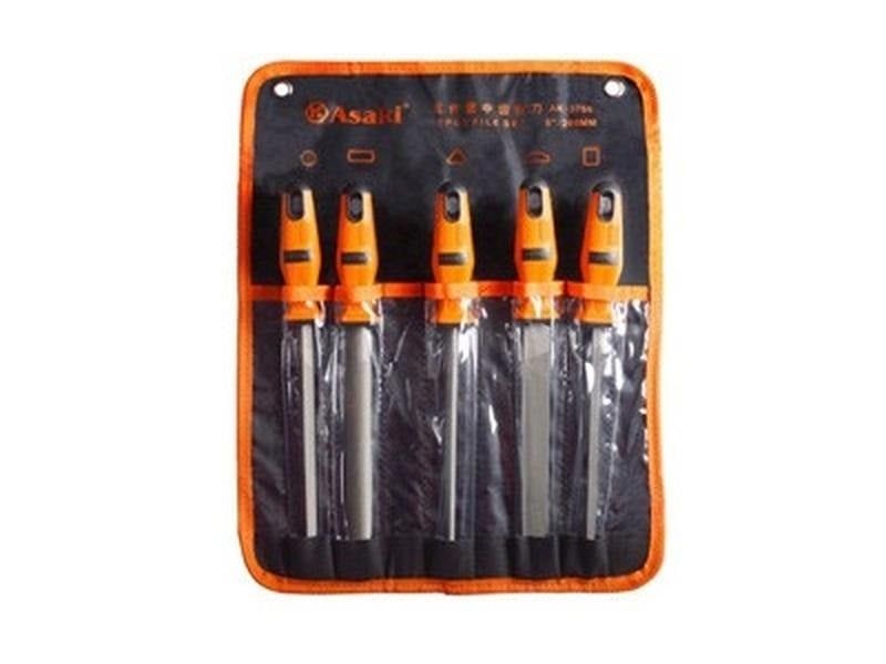 Bộ Giũa Sắt 5 Chi Tiết Asaki AK-3766 8 Inch