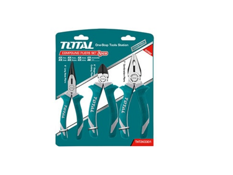 Bộ 3 kềm răng, cắt và nhọn TOTAL THT2K0301