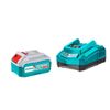 Ảnh thu nhỏ Bộ 1 Pin TFBLI2002 Và 1 Sạc TFCLI2001E Dùng Pin 20V TFBCPK1214 1