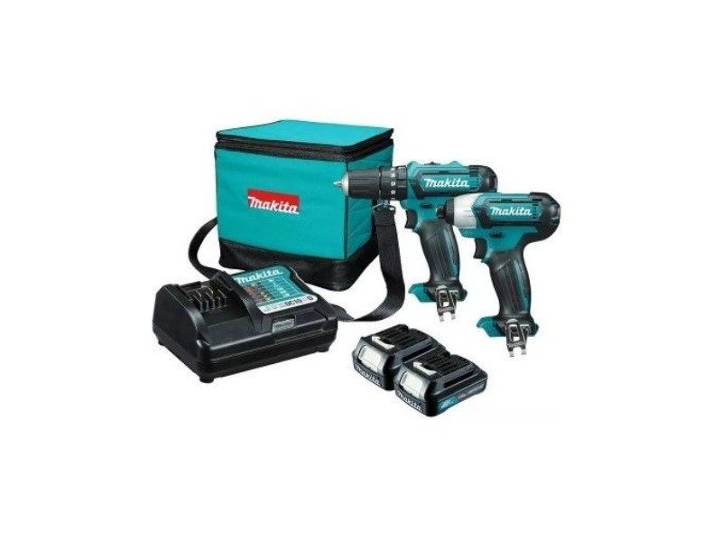 Bộ Sản Phẩm Máy Khoan Makita CLX228S (HP333DZ + TD110DZ) Dùng Pin 12V Max