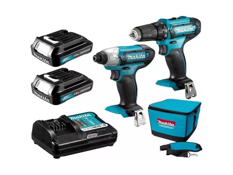 Bộ Khoan Và Vặn Vít Makita CLX224S (DF333D + TD110D) Dùng Pin 12V Max