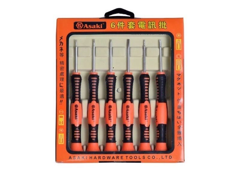 Bộ Vít Viễn Thông 6 Chi Tiết Asaki AK-9074