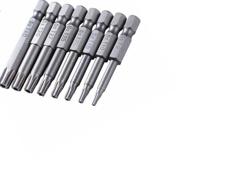 Bộ vặn vít extra hard 25mm đầu Torx (8 món)