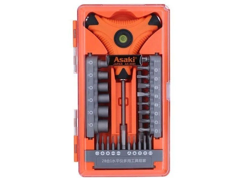 Bộ Tua Vít Thủy Đa Năng 28 Chi Tiết Asaki AK-9081
